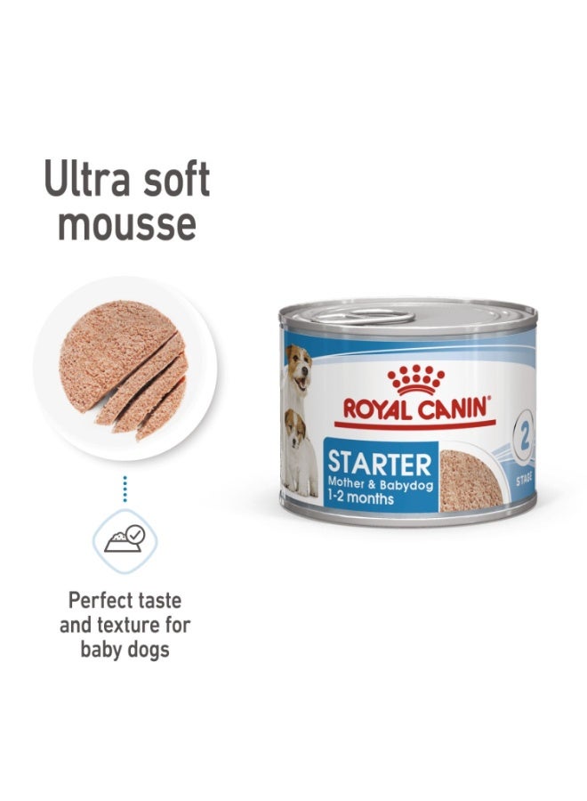 رويال كانين هيلث نيوتريشن ستارتر موس - للأمهات والكلاب الصغيرة (طعام رطب - علب) 195 غرام - Image 1